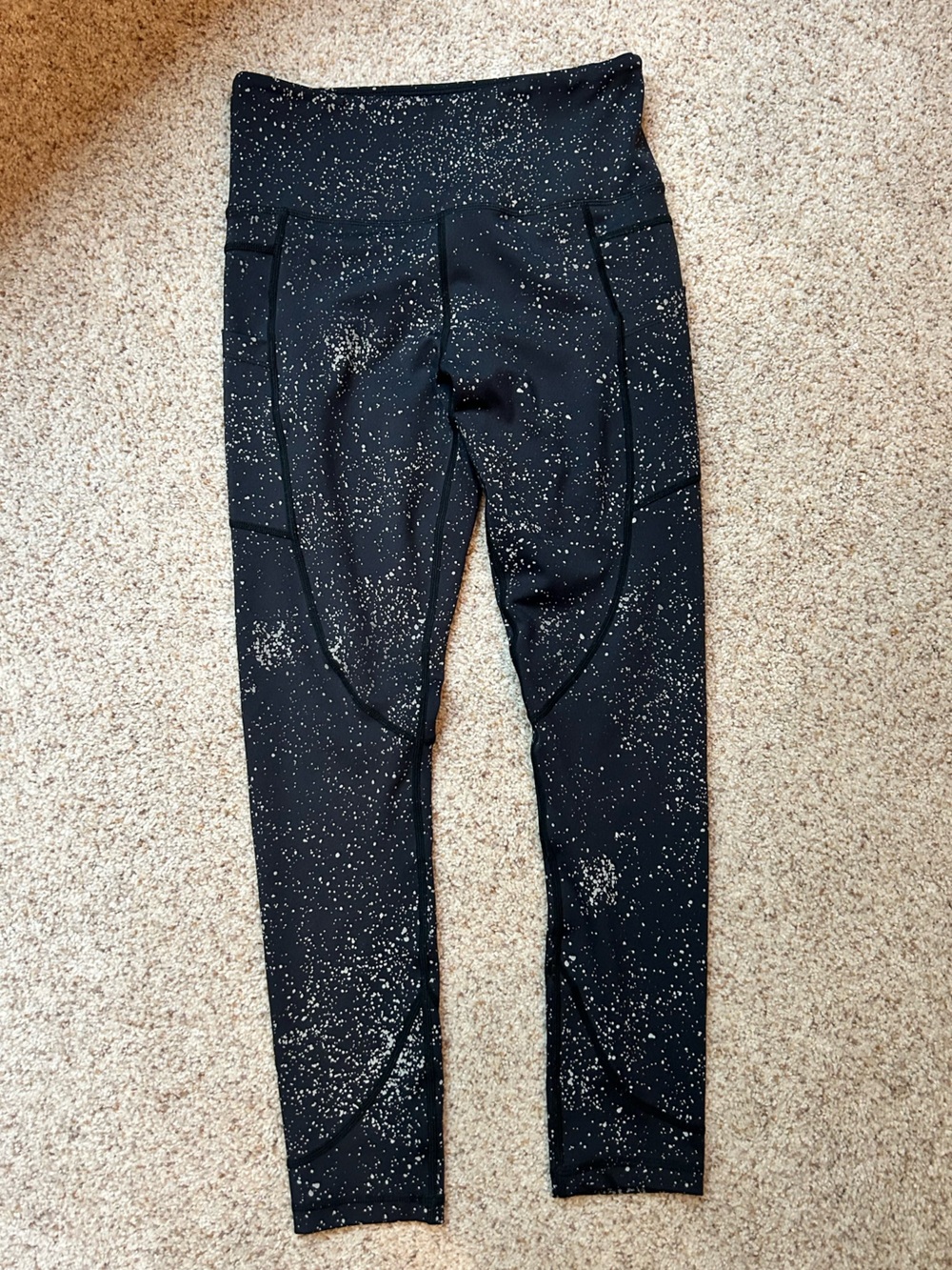 Zyia Acyive Black Speckle Performance Leggings